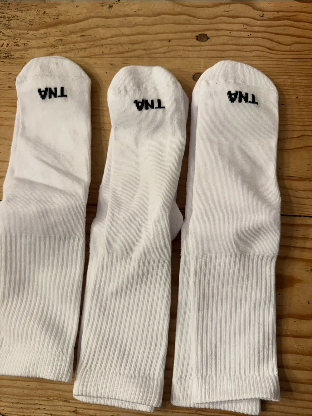 TNA White Crew Athletic Socks - 3 Pack